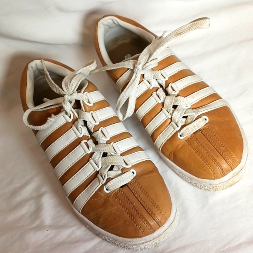 K-Swiss Tan Leather Sneakers